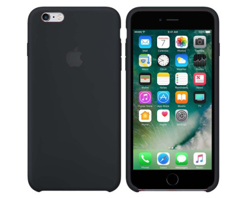 Чохол Silicone case for iPhone 6S (18) black mag-2000000889665140714