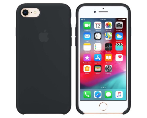 Чохол Silicone case for iPhone 7/8 (18) black mag-2000000889672140284