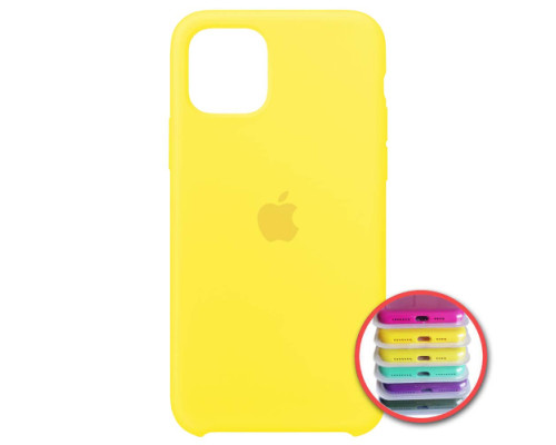 Чохол Silicone Case Full Copy for iPhone 11 (55) canary yellow mag-200000107696560585