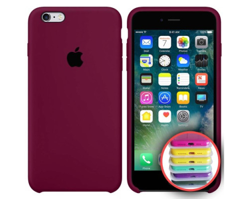 Чохол Silicone Case Full for iPhone 6S (52) marsala mag-20000010304003713