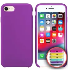 Чохол Silicone Case Full Copy for iPhone 7/8 (45) purple mag-2000001030790147801