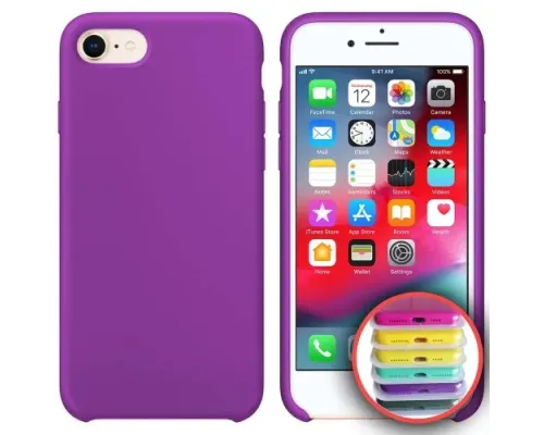 Чохол Silicone Case Full Copy for iPhone 7/8 (45) purple mag-2000001030790147801