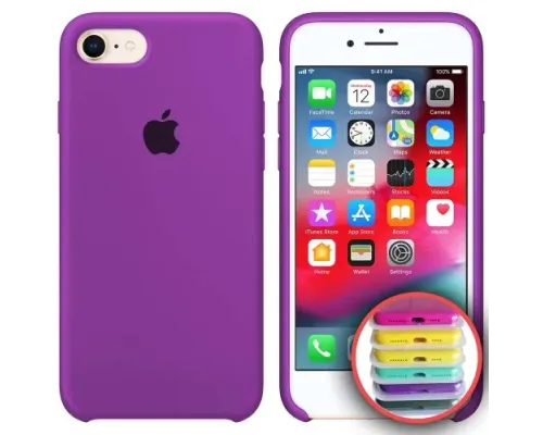 Чохол Silicone Case Full Copy for iPhone 7/8 (45) purple mag-2000001030790147801