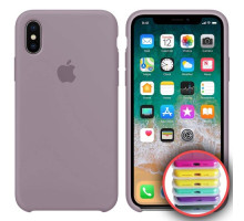 Чохол Silicone Case Full Copy for iPhone X/XS ( 7) lavander mag-2000001031186141807