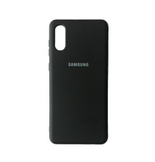 Чохол Silicone Case Full for Samsung A02 (A022) Black mag-200000128661615110