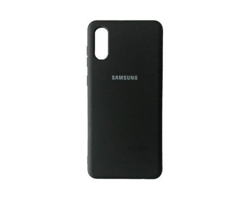 Чохол Silicone Case Full for Samsung A02 (A022) Black mag-200000128661615110
