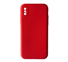 Чохол Silicone Case Camera (no logo) для iPhone X/XS red mag-2000001343890100491