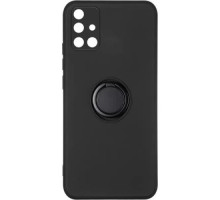 Чохол Ring Case для Samsung A71 (A715) Black mag-2000001367216142906