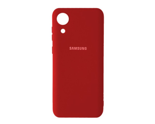 Чохол Silicone Case Full for Samsung A03 Core (A032) Red mag-200000137419140911