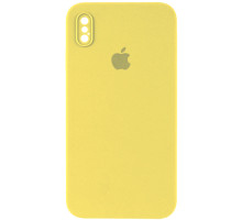 Silicone Case Full Camera Square side Copy for iPhone XS Yellow mag-200000139686553504