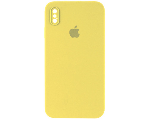 Silicone Case Full Camera Square side for iPhone XS Yellow mag-200000139686553504