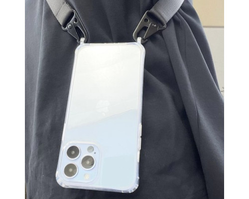 Чохол STRAP CLEAR CASE for iPhone 13 Black mag-2000001449578100069