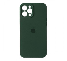 Silicone Case Full Camera Square side Copy for iPhone 14 Pro Max Dark green mag-200000145776433111