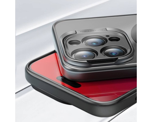 Чохол ROCK Guard with Magnetic (Foldable Bracket) for iPhone 15 Titanium Black mag-2000001487457104814