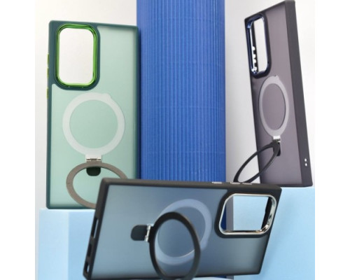 Чохол Matte Ring-MagSafe for iPhone 14 Plus Темно синій mag-2000001499887105224