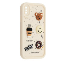 Чохол HAPPY Donut Case for iPhone X/XS White mag-2000001561980135215
