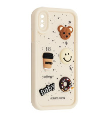 Чохол HAPPY Donut Case for iPhone X/XS White mag-2000001561980135215