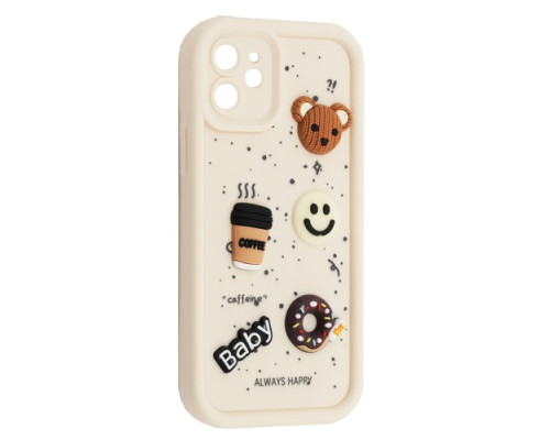 Чохол HAPPY Donut Case for iPhone 11 White mag-2000001562109135225