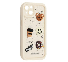 Чохол HAPPY Donut Case for iPhone 13 White mag-2000001562406135246