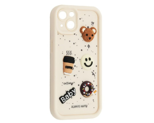 Чохол HAPPY Donut Case for iPhone 13 White mag-2000001562406135246