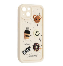 Чохол HAPPY Donut Case for iPhone 14 White mag-2000001562581135256