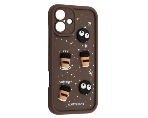Чохол HAPPY Cookie Case for iPhone 16 Plus Brown mag-2000001563021106669