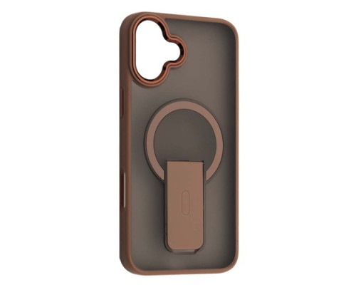 Чохол STAND MATTE MAGSAFE for iPhone 16 Plus Brown mag-200000157922058707