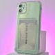 Чохол CARD CASE SAFE BRILIANT ANTI-SHOCK for iPhone 16 Pro Clear mag-200000158400261955