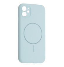 Чохол Silicone Case Full Camera Fine Ring MagSafe for iPhone 11 New Sky Blue mag-200000158505461775