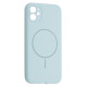 Чохол Silicone Case Full Camera Fine Ring MagSafe for iPhone 11 New Sky Blue mag-200000158505461775