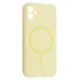 Чохол Silicone Case Full Camera Fine Ring MagSafe for iPhone 11 Custard mag-2000001585078143636