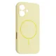 Чохол Silicone Case Full Camera Fine Ring MagSafe for iPhone 16 Custard mag-2000001586327143667