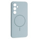Чохол Silicone Case luxury+MagSafe for Samsung S23 FE Sky Blue mag-2000001594322134104