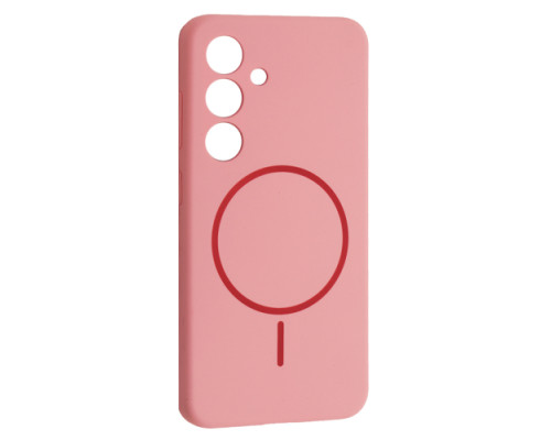 Чохол Silicone Case luxury+MagSafe for Samsung S24 Rose Pink mag-2000001594599134129