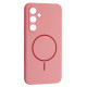 Чохол Silicone Case luxury+MagSafe for Samsung S25 Rose Pink mag-2000001594773134145