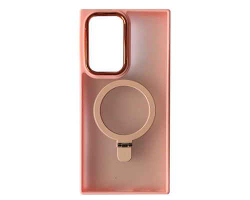 Чохол Matte Ring-MagSafe for Samsung S21 Ultra Світло рожевий mag-2000001500361105271