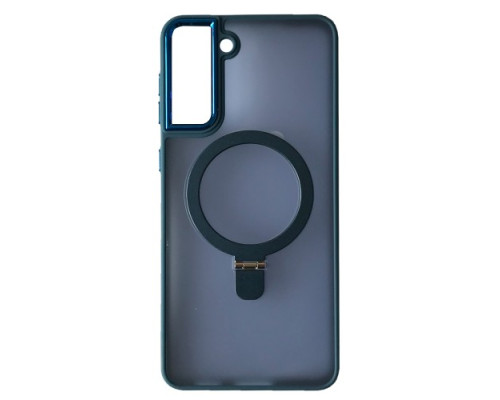 Чохол Matte Ring-MagSafe for Samsung S22+ 5G Темно синій mag-2000001500620105297