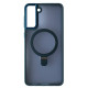 Чохол Matte Ring-MagSafe for Samsung S22+ 5G Темно синій mag-2000001500620105297
