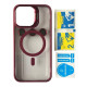 Чохол BRACKET CLEAR CAMERA LENS MAGSAFE for iPhone 12 Marsala mag-2000001504208105370