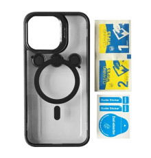 Чохол BRACKET CLEAR CAMERA LENS MAGSAFE for iPhone 15 Black mag-2000001504789105428