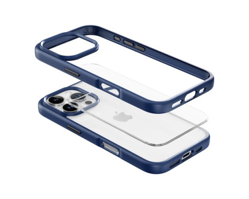 Чохол ROCK Guard TRANSPARENT Series for iPhone 15 Titanium Black mag-200000150781019659