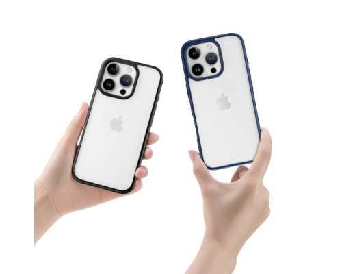 Чохол ROCK Guard TRANSPARENT Series for iPhone 15 Titanium Black mag-200000150781019659