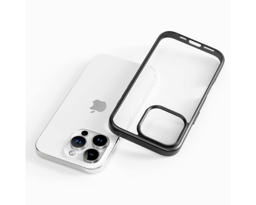 Чохол ROCK Guard TRANSPARENT Series for iPhone 15 Titanium Black mag-200000150781019659