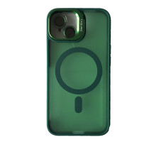 Чохол CASE PRO MATTE FORTABLE CAMERA LENS MAGSAFE for iPhone 15 Dark green mag-200000151170119977