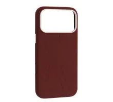 Чохол Flower Liquid Silicone Case MagSafe для iPhone 17 Pro Deep Cherry Red mag-2000001650820145889