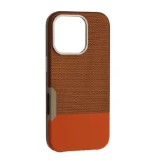 Чохол Two different leather Case MagSafe для iPhone 15 Pro Max Brown mag-2000001652855145795
