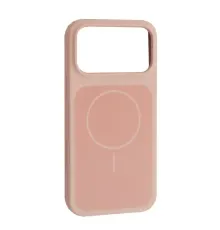 Чохол New Silicone Case MagSafe для iPhone 17 Pro Max Gray Pink mag-2000001658307147416