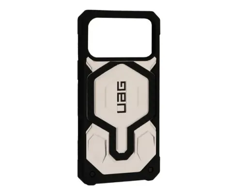 Чохол ударостійкий UAG MONARCH PRO MAGSAFE for iPhone 17 Pro (Carbon fiber) Titanium mag-2000001667002152272