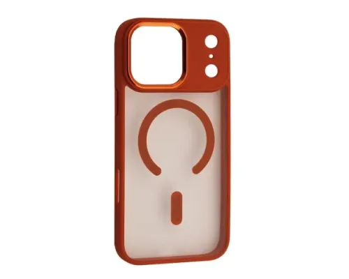 Чохол CRISTAL GUARD MagSafe for iPhone 17 Pro Max Orange mag-2000001670934152755