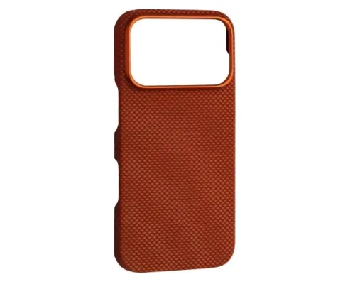 Чохол Kevlar Case MagSafe open window для iPhone 17 Pro Brick Pattern Orange mag-2000001671092153198